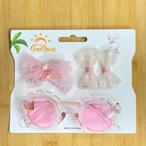 SunnyStyle: Kids Headband and Sunglasses Set
